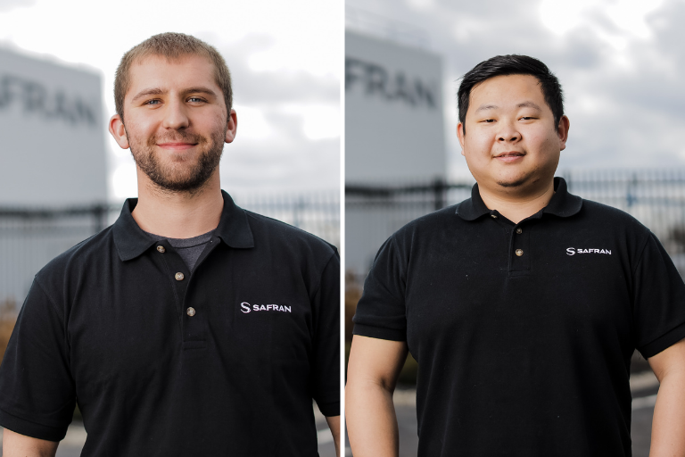 Cameron on the left and James on the right